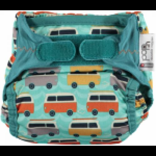 Pañal reutilizable Bambú Campervan green    POP IN Versión 2